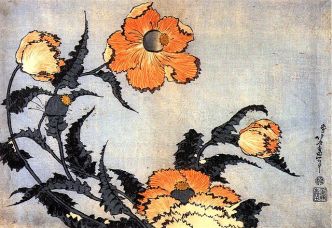 640px-Hokusai_Poppies